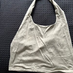 Garage Cream Tote Bag with Minimalist Design